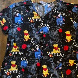 3x Disney scrubs top